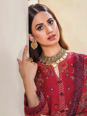 Rumli by Humdum Embroidered Karandi Unstitched 3Pc Suit RM-03