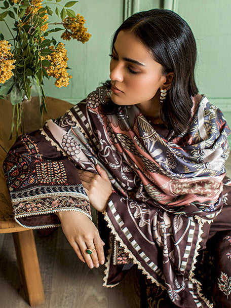 Bellini by Seran Embroidered Khaddar Unstitched 3Pc Suit D-03 ARIANE