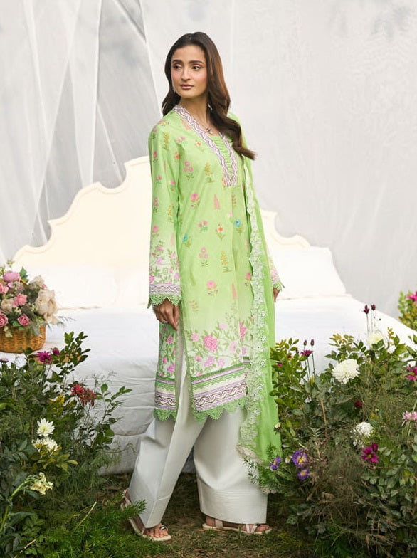Raha by RajBari Summer Print Exclusive Lawn Unstitched 3Pc Suit D-03