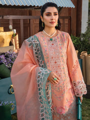 Rang Rasiya Premium Embroidered Lawn Unstitched 3Pc Suit D-03 RANIA