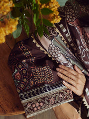 Bellini by Seran Embroidered Khaddar Unstitched 3Pc Suit D-03 ARIANE