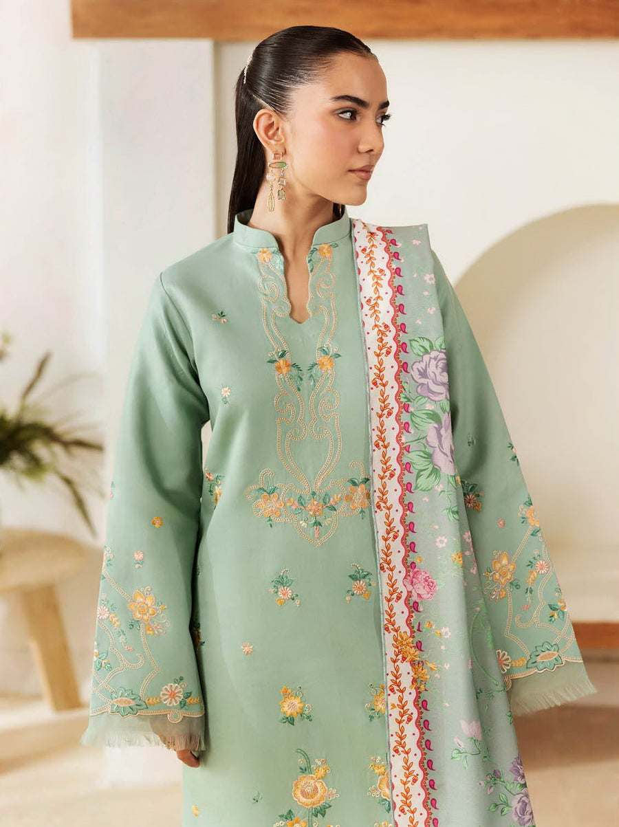 Nissa by RajBari Premium Embroidered Marina Unstitched 3Pc Suit D-03