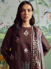 Bellini by Seran Embroidered Khaddar Unstitched 3Pc Suit D-03 ARIANE