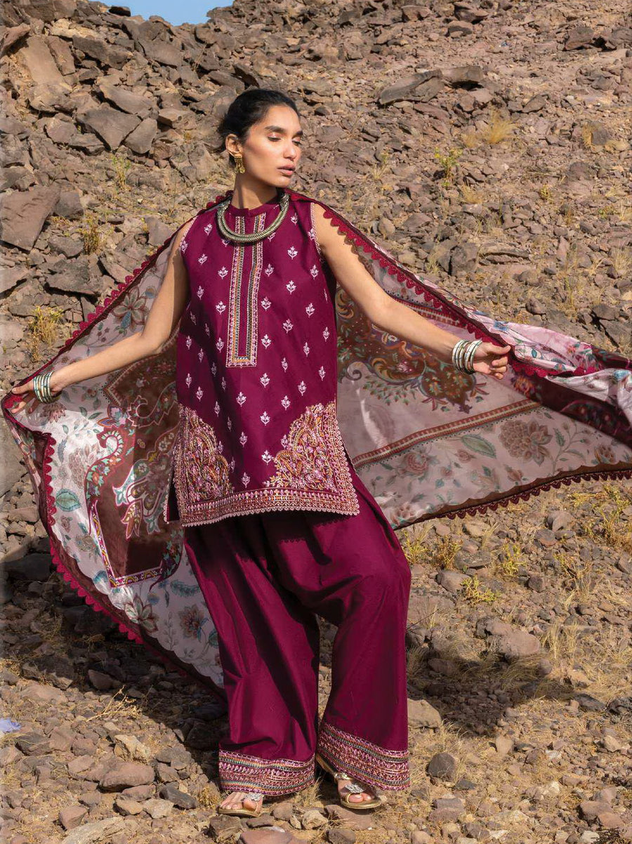 Zainab Chottani Embroidered Lawn Unstitched 3Pc Suit D-03 Aylin
