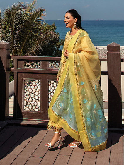Rang Rasiya Premium Embroidered Lawn Unstitched 3Pc Suit D-05 MINAL