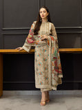 Zainab Chottani Tahra Embroidered Lawn Unstitched 3Pc Suit D-03 AYMAH