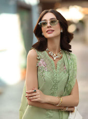 Noor by Saadia Asad Luxe Chikankari Unstitched Lawn 3Pc Suit D3-A