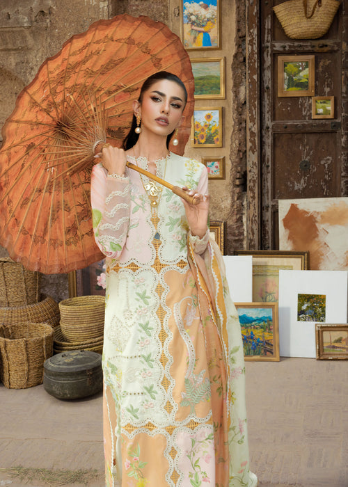 Saira Shakira Bloom Embroidered Lawn Unstitched 3Pc Suit D-03B LANA