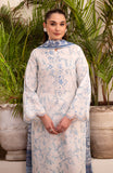 Ilara by Seran Embroidered Cambric Unstitched 3Pc Suit D-03 Ciel