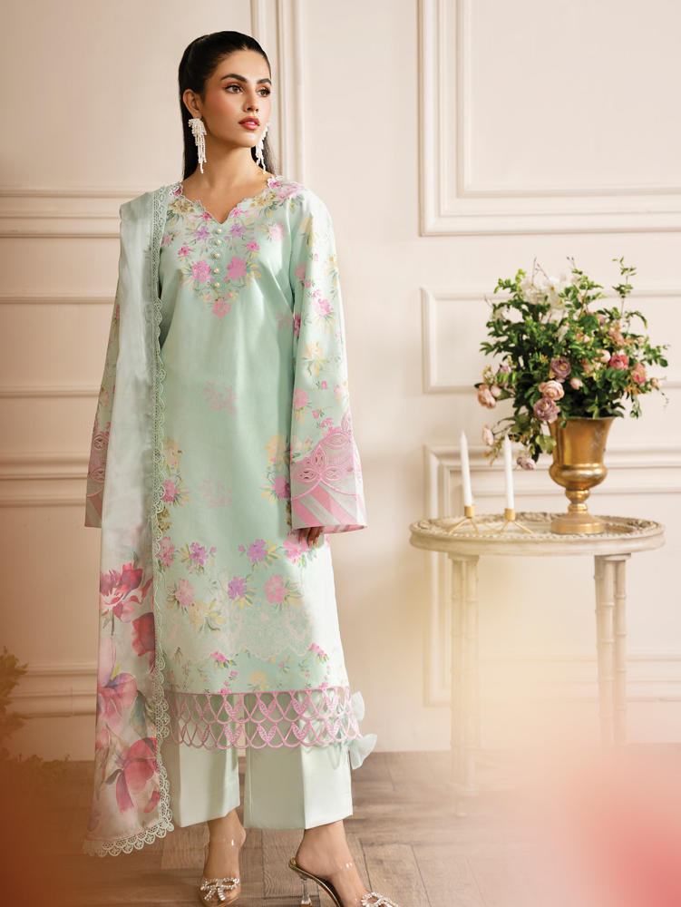 Rang Rasiya Lifestyle Embroidered Lawn Unstitched 3Pc Suit D-03 ELYSIA