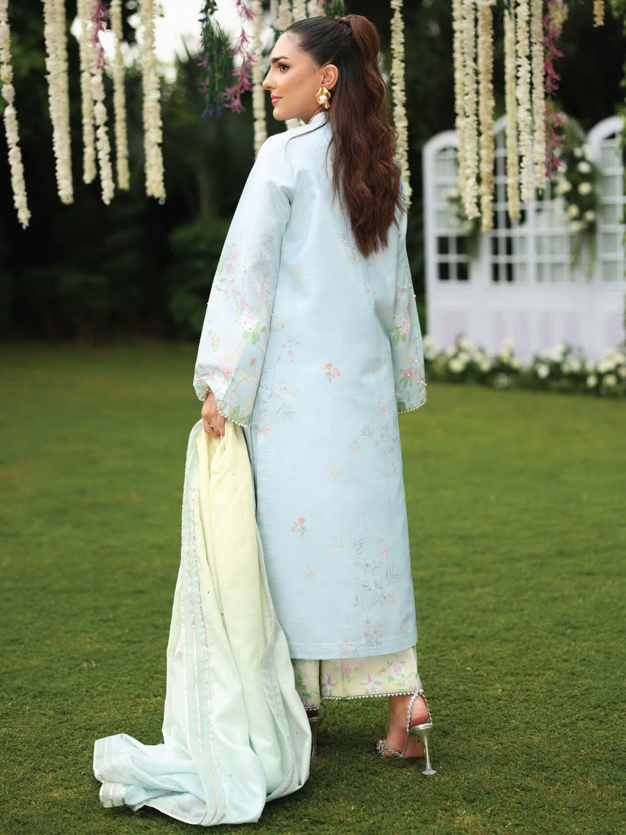 Rang Rasiya Luxury Silk Unstitched Embroidered 3Pc Suit D-06 Feryal