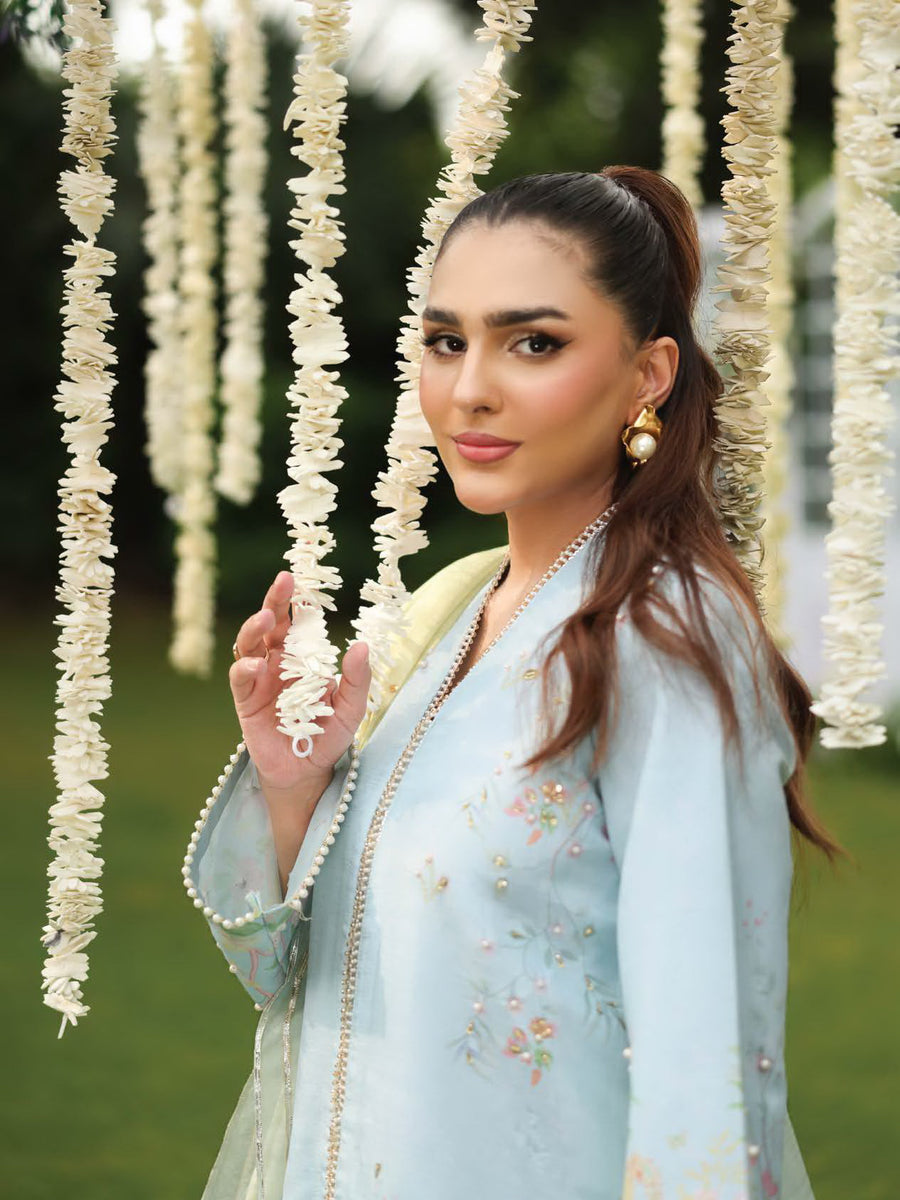 Rang Rasiya Luxury Silk Unstitched Embroidered 3Pc Suit D-06 Feryal