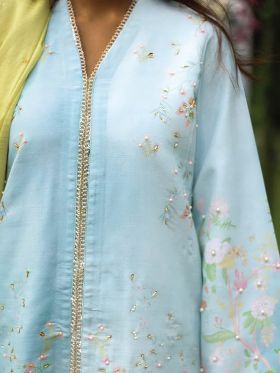 Rang Rasiya Luxury Silk Unstitched Embroidered 3Pc Suit D-06 Feryal