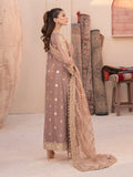 House of Nawab Miorah Embroidered Organza Unstitched 3Pc Suit D-03 IRAMMA - B