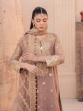 House of Nawab Miorah Embroidered Organza Unstitched 3Pc Suit D-03 IRAMMA - B