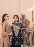 House of Nawab Miorah Embroidered Organza Unstitched 3Pc Suit D-03 IRAMMA - B