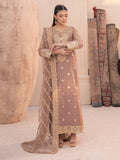 House of Nawab Miorah Embroidered Organza Unstitched 3Pc Suit D-03 IRAMMA - B