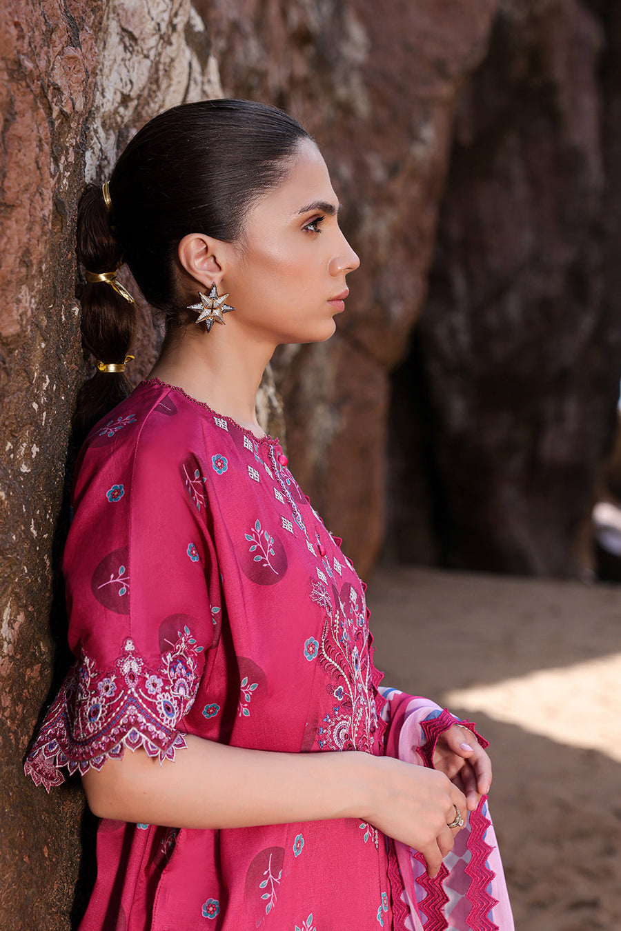 Ayzel Tropicana Embroidered Lawn Unstitched 3Pc Suit AZL-24-V2-03 Lenora