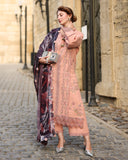 Rang Rasiya Carnation Embroidered Karandi Unstitched 3Pc Suit D-03 Latte