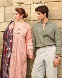 Rang Rasiya Carnation Embroidered Karandi Unstitched 3Pc Suit D-03 Latte