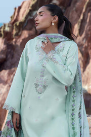 Seran Afsanah Vol-02 Embroidered Lawn Unstitched 3Pc Suit D-03 MISHA