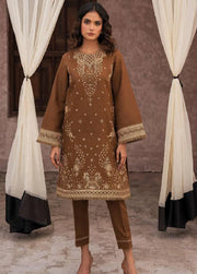 Dastak By Jazmin Unstitched Embroidered Khaddar 3Pc Suit D-03 Ruh