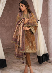 Dastak By Jazmin Unstitched Embroidered Khaddar 3Pc Suit D-03 Ruh