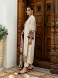 Zainab Chottani Embroidered Herringbone Unstitched 3Pc Suit D-03 Shyna