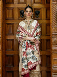 Zainab Chottani Embroidered Herringbone Unstitched 3Pc Suit D-03 Shyna