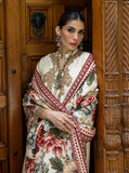 Zainab Chottani Embroidered Herringbone Unstitched 3Pc Suit D-03 Shyna