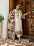 Zainab Chottani Embroidered Herringbone Unstitched 3Pc Suit D-03 Shyna