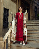 Mushq Broadway Embroidered Jacquard Viscose Unstitched 3Pc Suit - Flying Kiss