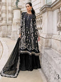 Maria.B Soiree Embroidered Raw Silk Unstitched 3Pc Suit WF-09-03