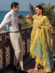 Rang Rasiya Premium Embroidered Lawn Unstitched 3Pc Suit D-05 MINAL