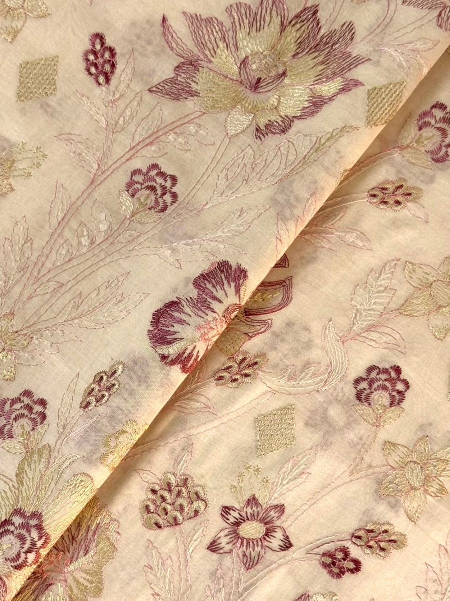 Chikankari Exclusive Embroidered Lawn Unstitched 3Pc CH26-V1-D103