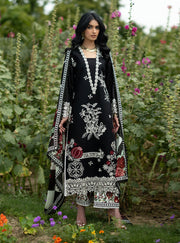 Zainab Chottani Luxe Lawn Unstitched Embroidered 3Pc Suit D-03 Fia