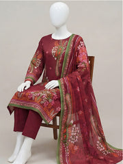 Ittehad Essential Printed Lawn Unstitched 3Pc Suit D-03
