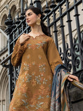 Rang Rasiya Carnation Embroidered Linen Unstitched 3Pc Suit D-03 Autumn