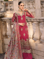 Noor Kaani by Saadia Asad Embroidered Chiffon Unstitched 3Pc Suit D-03