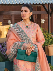 Rang Rasiya Premium Embroidered Lawn Unstitched 3Pc Suit D-03 RANIA
