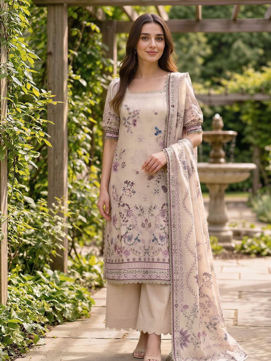 Zync by Florent Exclusive Prints Lawn Unstitched 3Pc Suit FEP-03