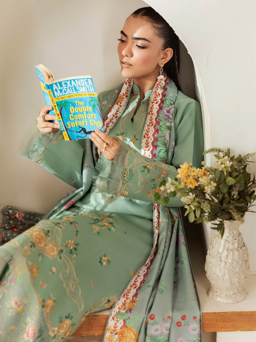 Nissa by RajBari Premium Embroidered Marina Unstitched 3Pc Suit D-03