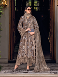 Maria.B Winter Luxe Embroidered Velvet Unstitched 3Pc Suit D-03