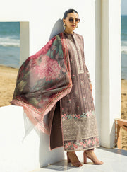 Zainab Chottani Tahra Embroidered Lawn Unstitched 3Pc Suit D-04 SAMAYRA