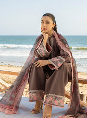Zainab Chottani Tahra Embroidered Lawn Unstitched 3Pc Suit D-04 SAMAYRA