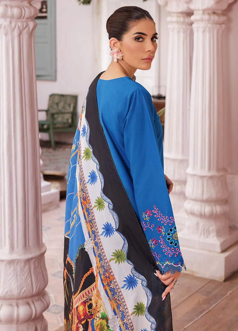 RajBari Nissa Chikankari Embroidered Lawn Unstitched 3 Piece Suit D-04