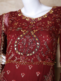 Malika Shahnaz Festive Vol-02 Unstitched Chiffon 3 Piece Suit Design-04