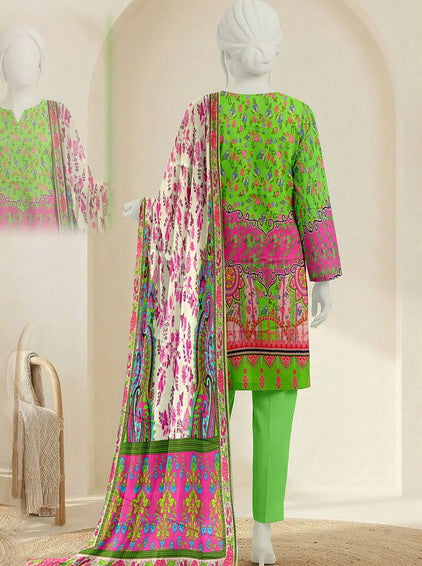 Ittehad Essential Vol-02 Unstitched Printed Lawn 3Pc Suit D-05