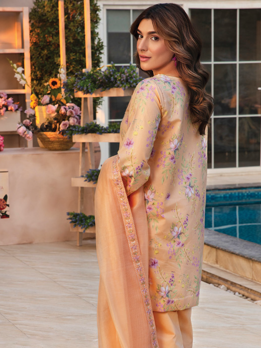 Rang Rasiya Florence Embroidered Lawn Unstitched 3Pc Suit D-04 MINAHIL