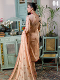 Manizay Saqafat Premium Embroidered Lawn Unstitched 3Pc Suit D-04
